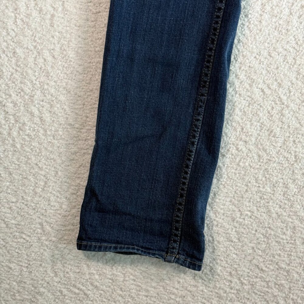 HUDSON womens ROXY Carly Straight Leg Mid-Rise Jean WM429DHK Dark Denim size 26 - Picture 2 of 12